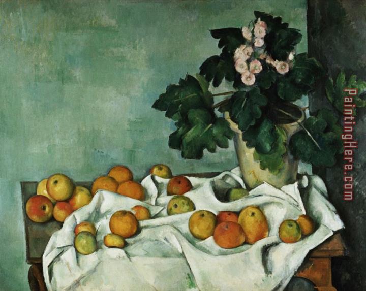 Paul Cezanne Apples And Primroses